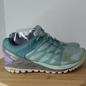 Merrell Antora 2 GTX Gore-Tex Harbor Blue Women Outdoors Hiking Shoes J067200